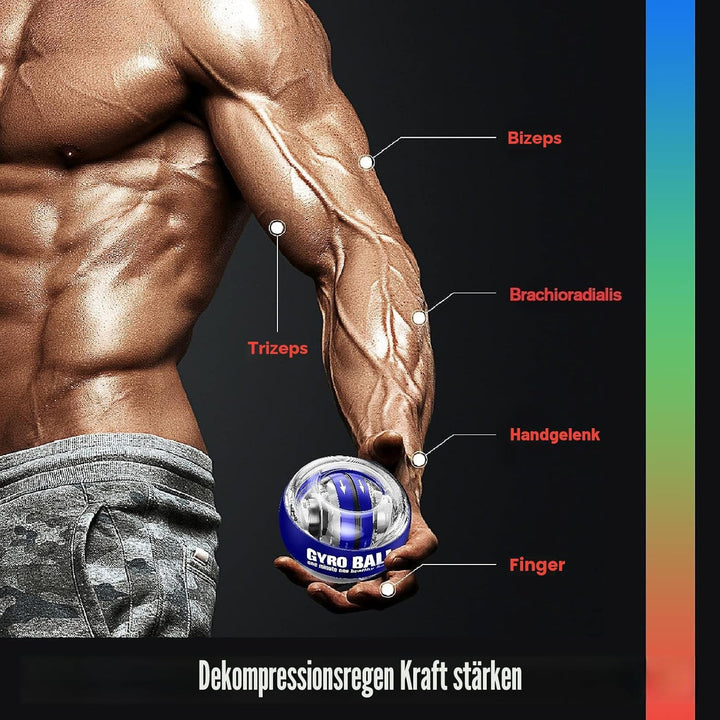 Handgelenktrainer-Ball, Auto-Start, Handgelenkstärker, Gyroskopischer Unterarm-Trainer, Gyro-Ball zu