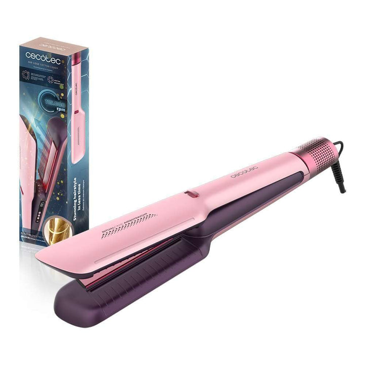 Cecotec Air Lisse Cotton Candy Warmluft-Haarglätter. 600W, Haarschutz, Ionen-Technologie, Keratin un