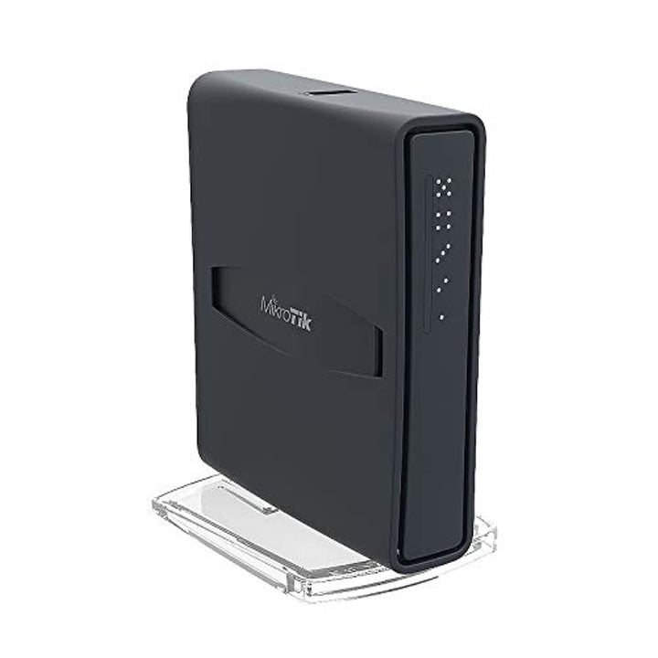 MikroTik hAP AC Lite Tower Schwarz Ethernet-Verbindung unterstützt Stromversorgung über diesen Port