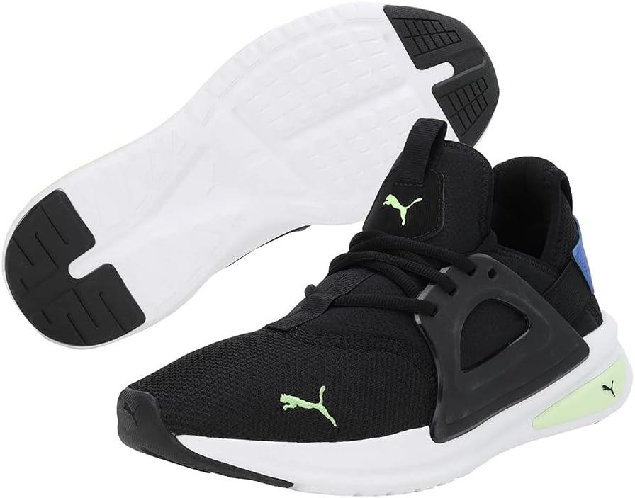 PUMA Unisex Softride Enzo Evo Better Remix Laufschuhe 45 EU Schwarz Weiss, 45 EU Schwarz Weiss