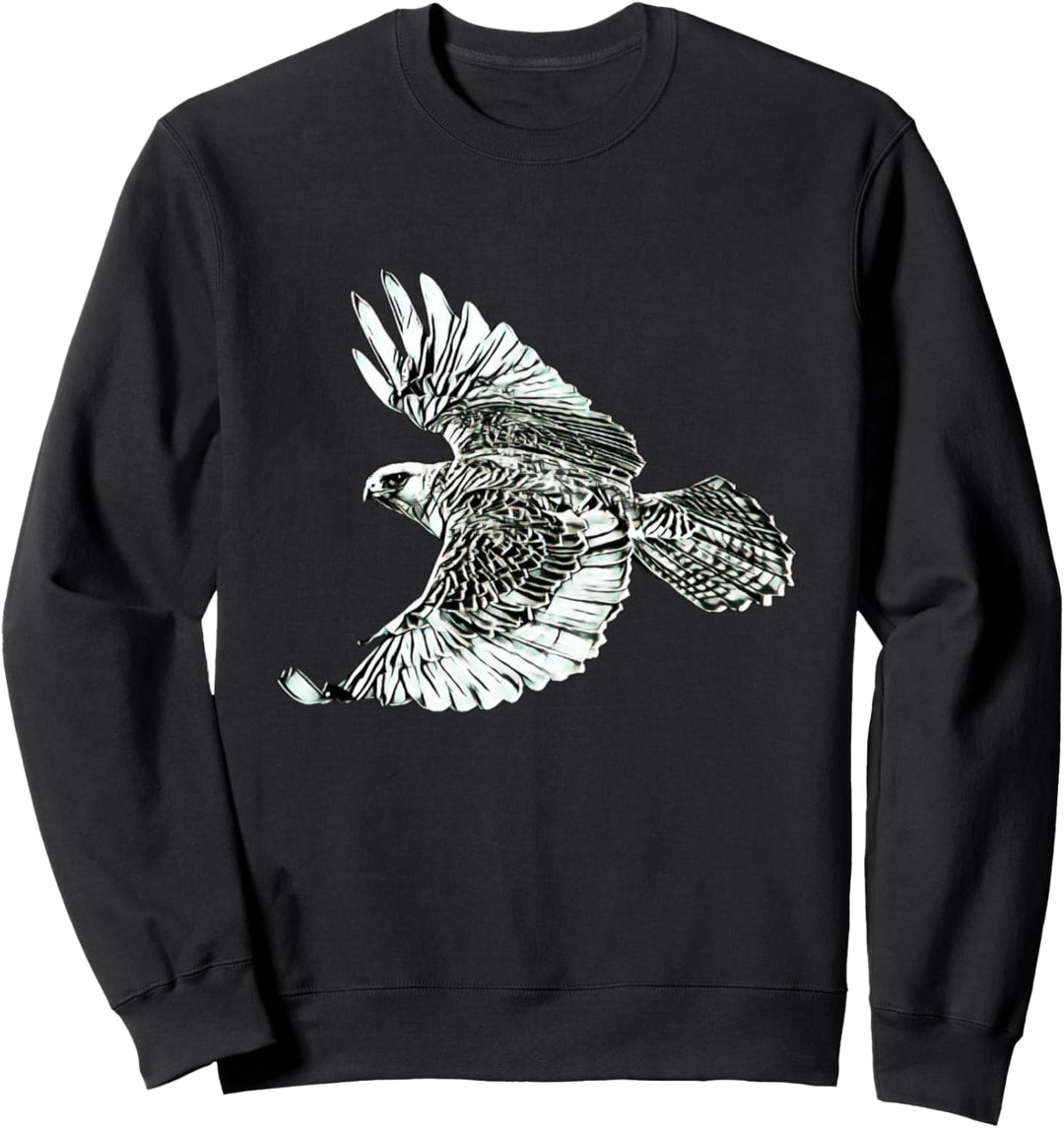 Falke Motiv Raubvogel Vögel Tiere Krallen Schnabel Falken Sweatshirt