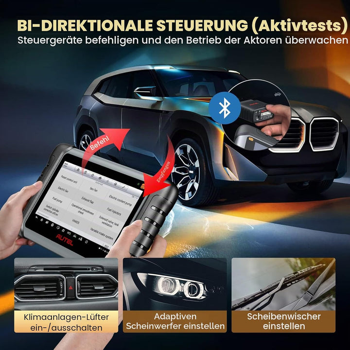 Autel MaxiPRO MP808S-TS Diagnosegerät Scanner 2023 Neueste mit 2 Jahre Update, ECU-Codierung, Full T