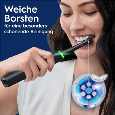 Oral-B iO Series 8 Elektrische Zahnbürste/Electric Toothbrush, 2 Aufsteckbürsten, 6 Putzmodi für Zah