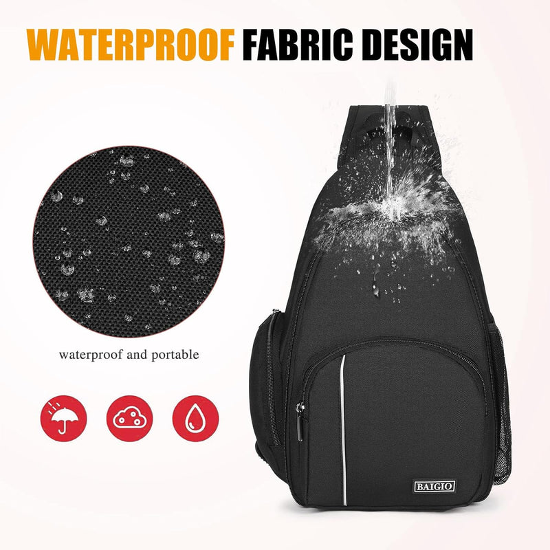 BAIGIO Multifunktional Kamerarucksack DSLR Kameratasche Fotorucksack Brusttasche Wasserabweisend Kam