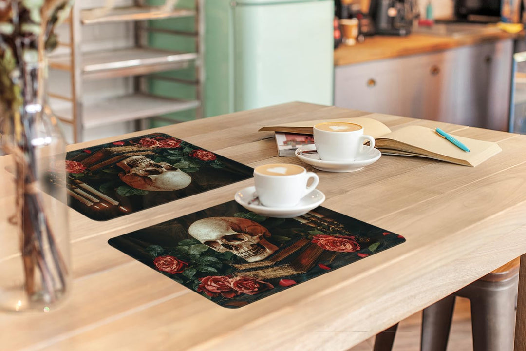KitchenYeah© Platzsets Abwaschbar 6-Teilig 45x30 cm Tischsets Platzdeckchen Platzset Unterlage Tisch