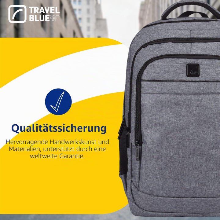 Travel Blue Vanguard Executive Laptop-Rucksack für Berufstätige – Damen & Herren 25L Laptop Backpack