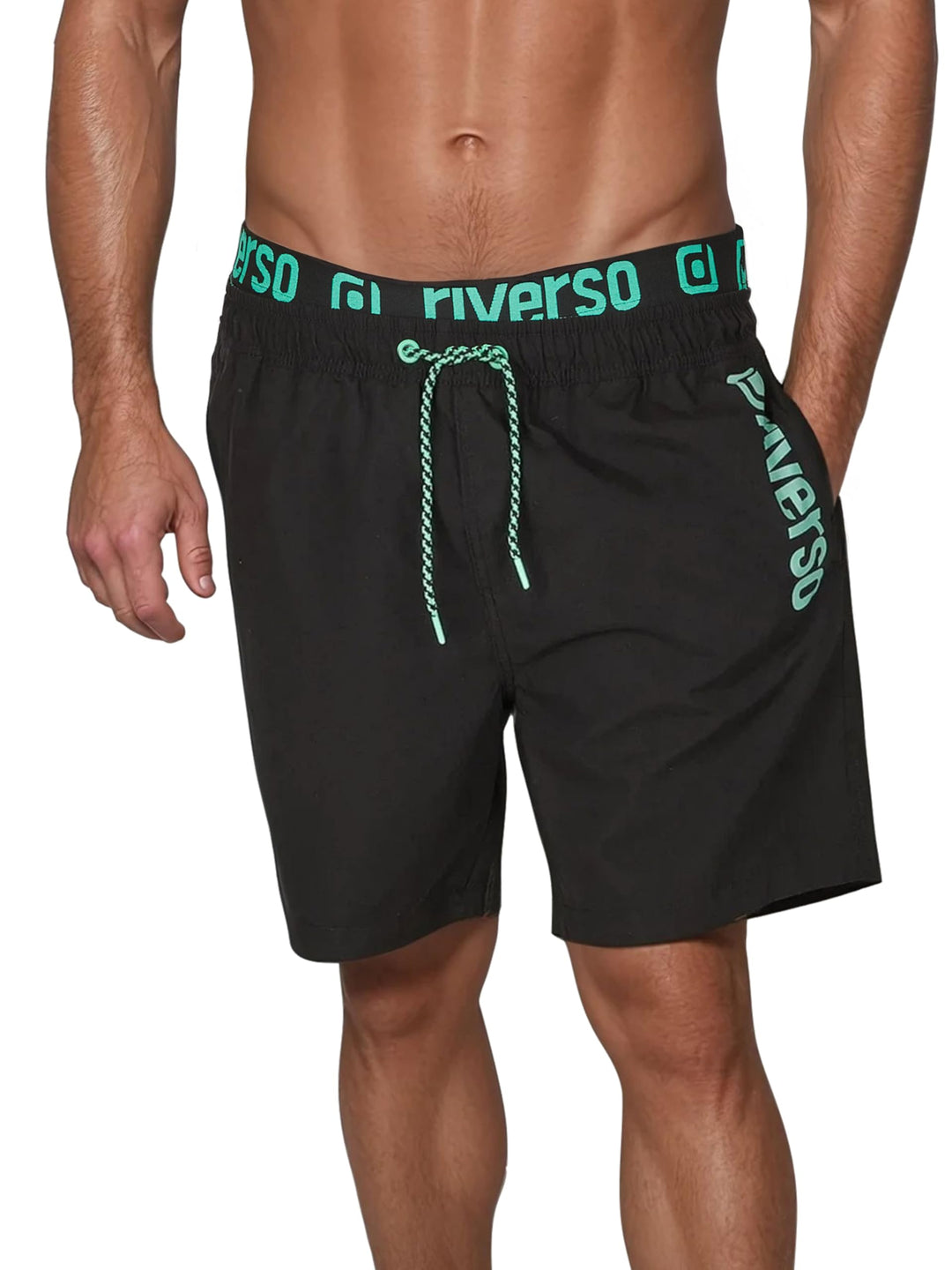 riverso Badehose Herren Regular Fit RIVBobby Kurze Hosen Badeshorts Schwimmhose Shorts Schnelltrockn