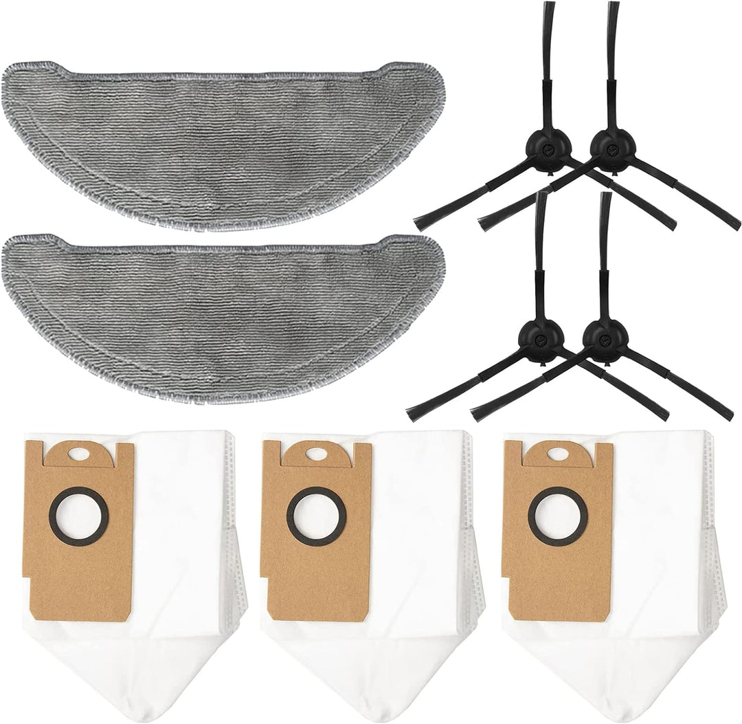 GYing Ersatzzubehör-Set für Imou L11 L11Pro, 4 Seitenbürsten + 2 Tücher + 3 Staubbeutel