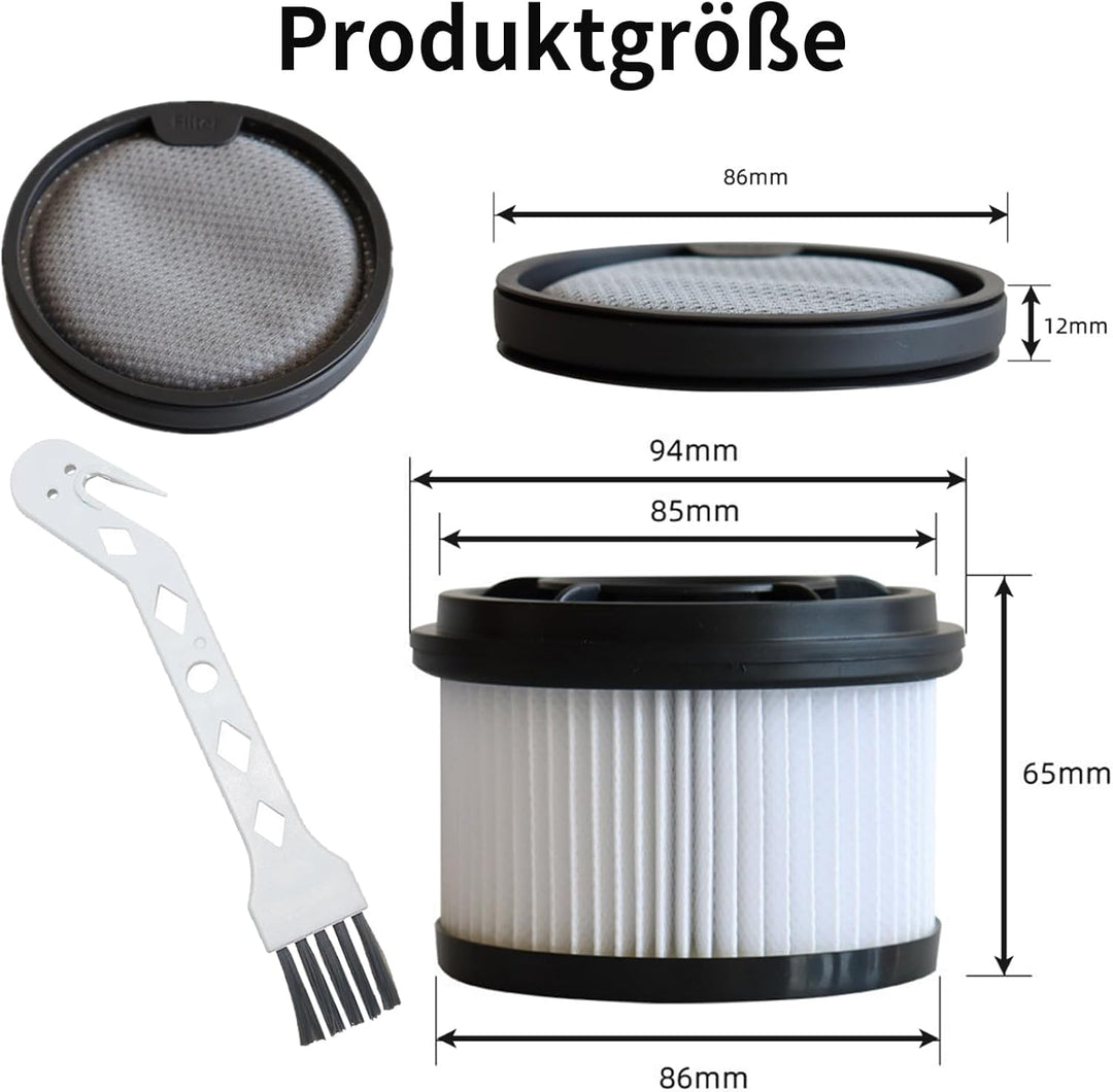 GIONAR 7 Stück Filtersätze inklusive Reinigungsbürste, Hepa Vorfilter Staubsauger für Dreame T10 / T