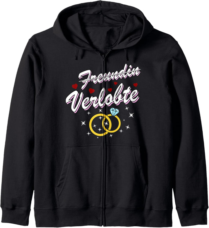 Paare Verlobung Partnerlook Freundin Geschenk Verlobte Kapuzenjacke