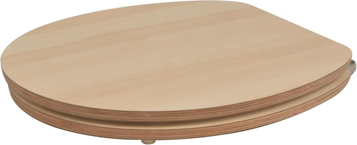 sanicomfort WC Sitz Maple matt lackiert, MDF Holzkern, mit Absenkautomatik, Toilettensitz mit Klodec