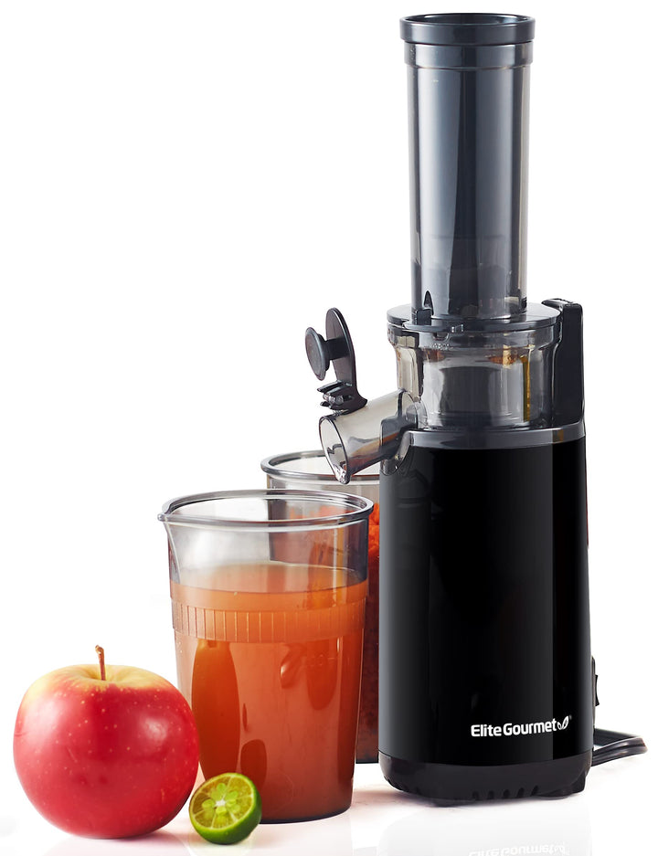 Elite Gourmet EJX600 Kompakter Kau-Entsafter, Kaltpress-Entsafter, nährstoff- und vitaminreich, leic