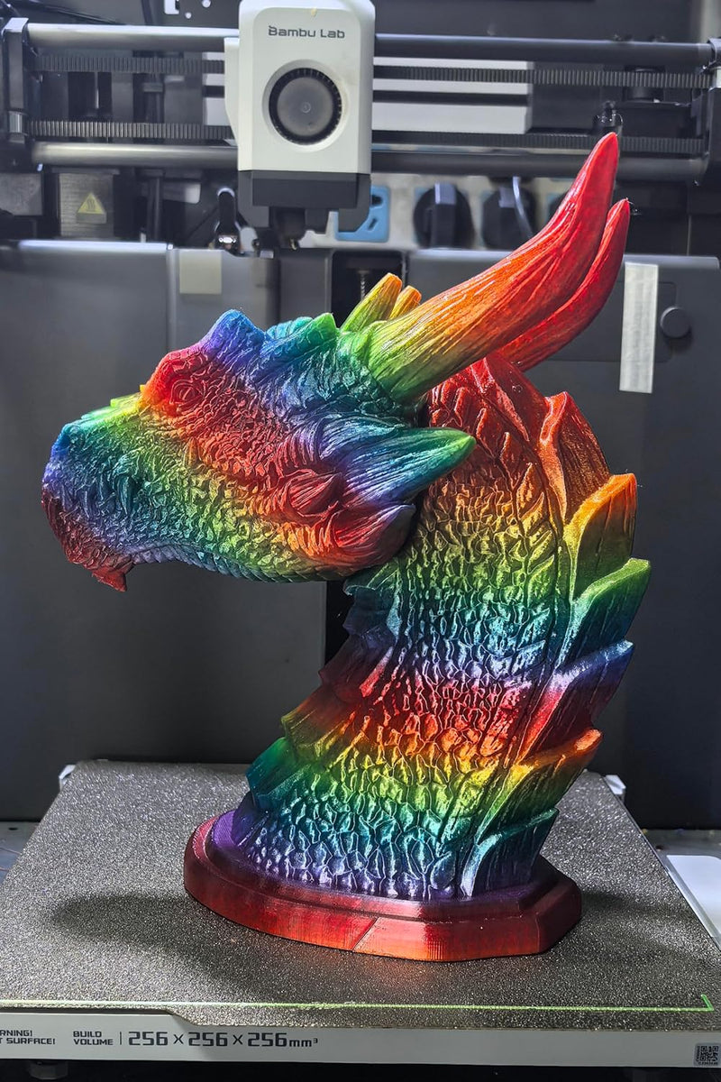 Stronghero3D PETG 3D Drucker Filament 1.75mm Mehrfarbig Translucent Regenbogen 1kg Genauigkeit +/- 0