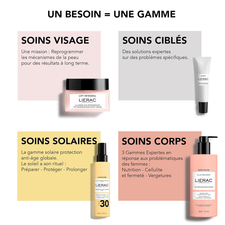 LIERAC Lift Integral La Crème Nuit Régénérante Refill, 50 ml Rose 1 Unità (Confezione da 1), Rose 1