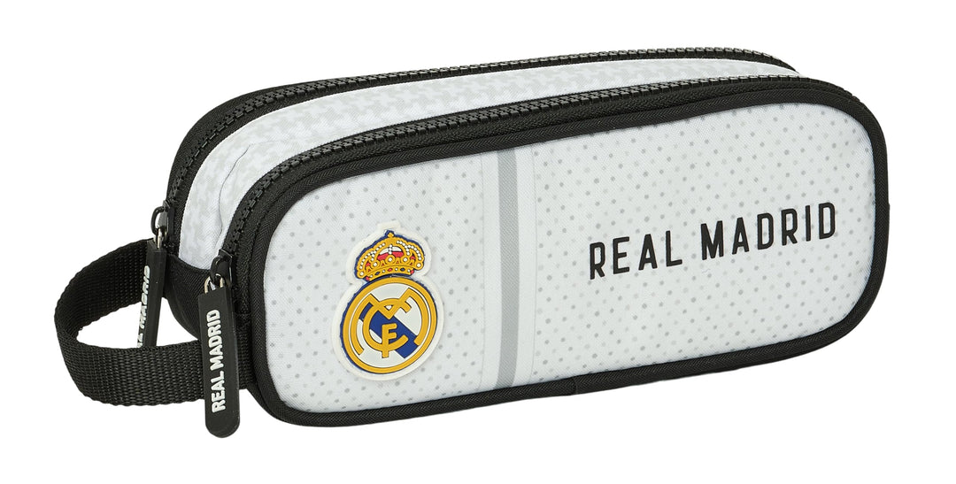 Safta Real Madrid 1. Team 24/25, Doppelmäppchen für Kinder, ideal für Kinder im Schulalter, bequem u