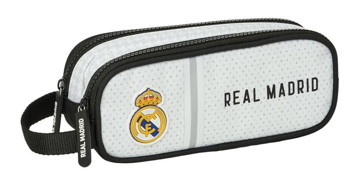 Safta Real Madrid 1. Team 24/25, Doppelmäppchen für Kinder, ideal für Kinder im Schulalter, bequem u