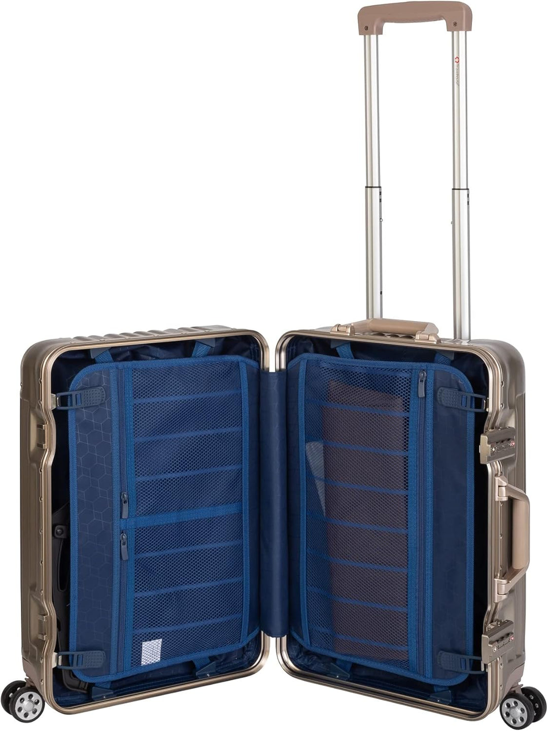 Travelhouse London Boardkoffer 55cm · Aluminium-Rahmen · Polykarbonat Hartschale · 2X TSA Zahlenschl