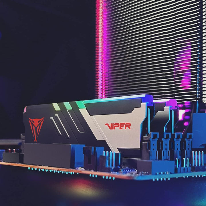 Patriot Viper Venom RGB DDR5 64GB (2 x 32GB) 5200MHz UDIMM Desktop Gaming Memory KIT - PVVR564G520C4