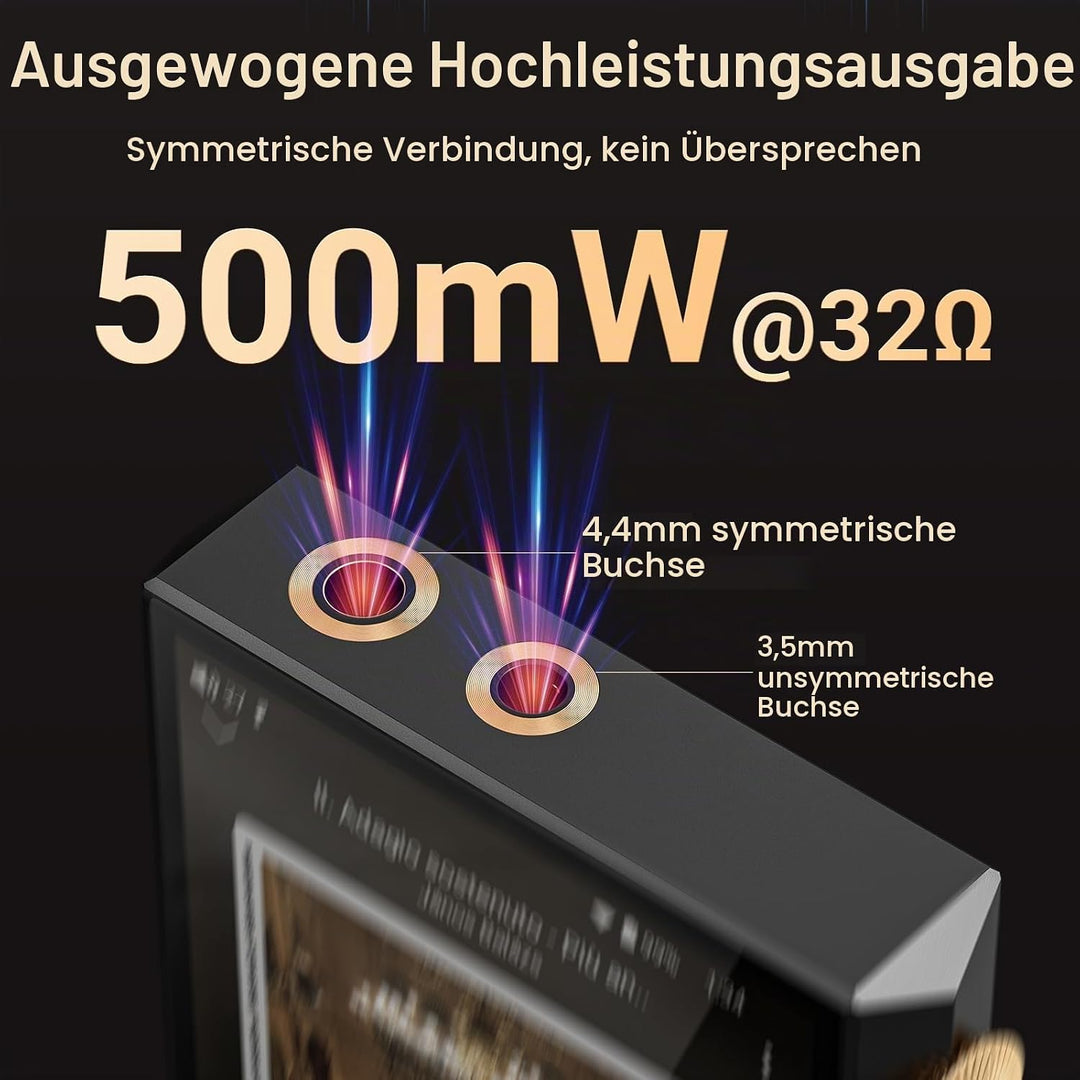 160GB Hi-Res Audio Player, Oilsky HiFi MP3 Player Bluetooth und WiFi, 4,02" Digitaler DSD512 Verlust