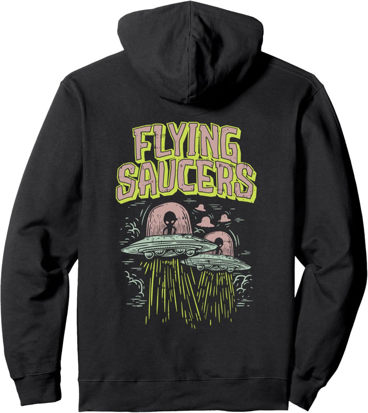 UFO Roswell Alien Flying Saucer I Want to Leave Pullover Hoodie