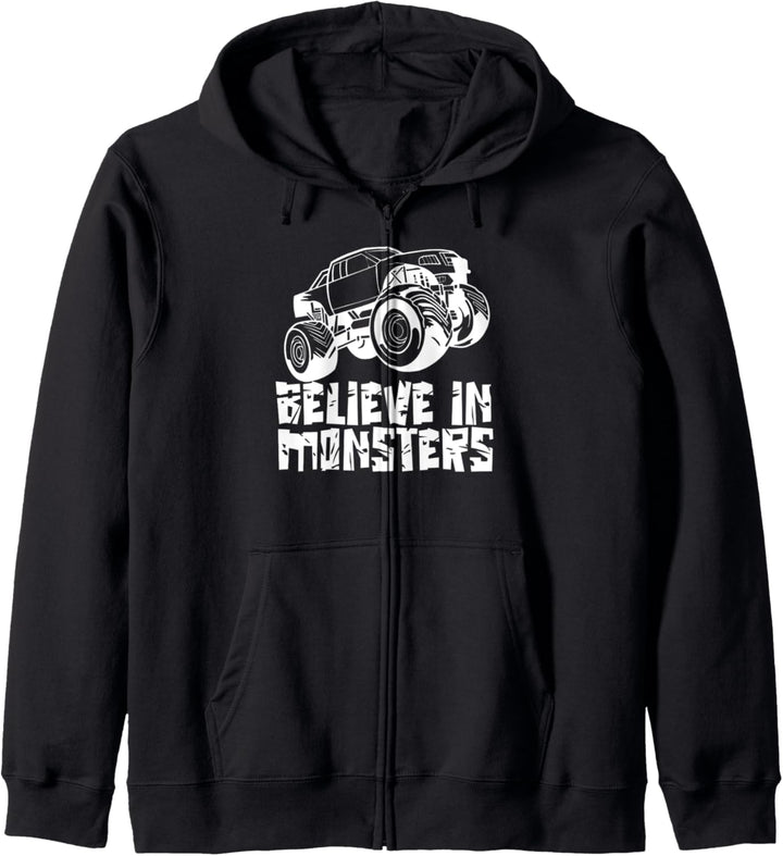 Glaube An Monster Fahrer Monster Truck Fahren Monstertruck Kapuzenjacke