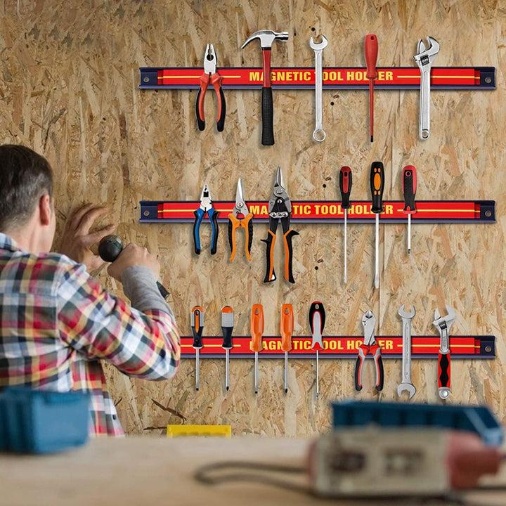 RELAX4LIFE Magnetleiste aus Stahl, Magnetischer Werkzeughalter, Werkzeugleiste Wand, Werkzeughalteru