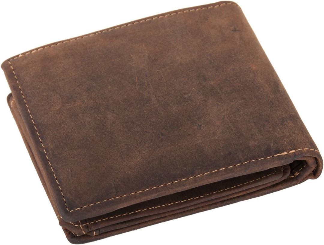 Greenburry VINTAGE 1796-25 Leder Herren Geldbörse | Brieftasche | Portemonnaie in Braun