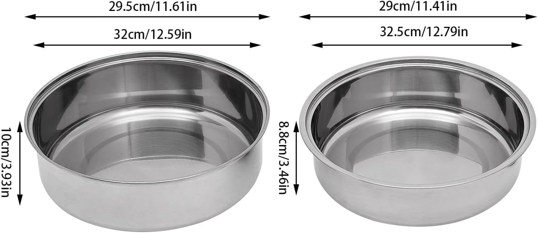 Chafing Dish Professioneller Speisenwärmer, rund, Catering, Buffets, Besteck, professionell, Edelsta