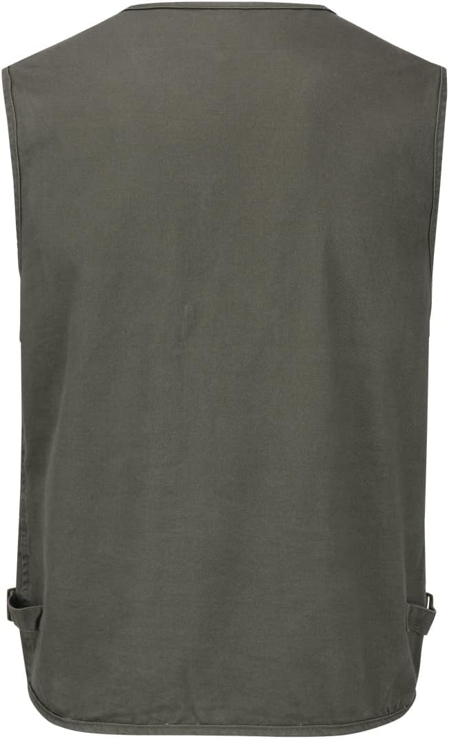 YOUTHUP Weste Herren Anglerweste Outdoor Ärmellose Fotografie Jagd Sportweste Multi-Tasche Leicht Kn