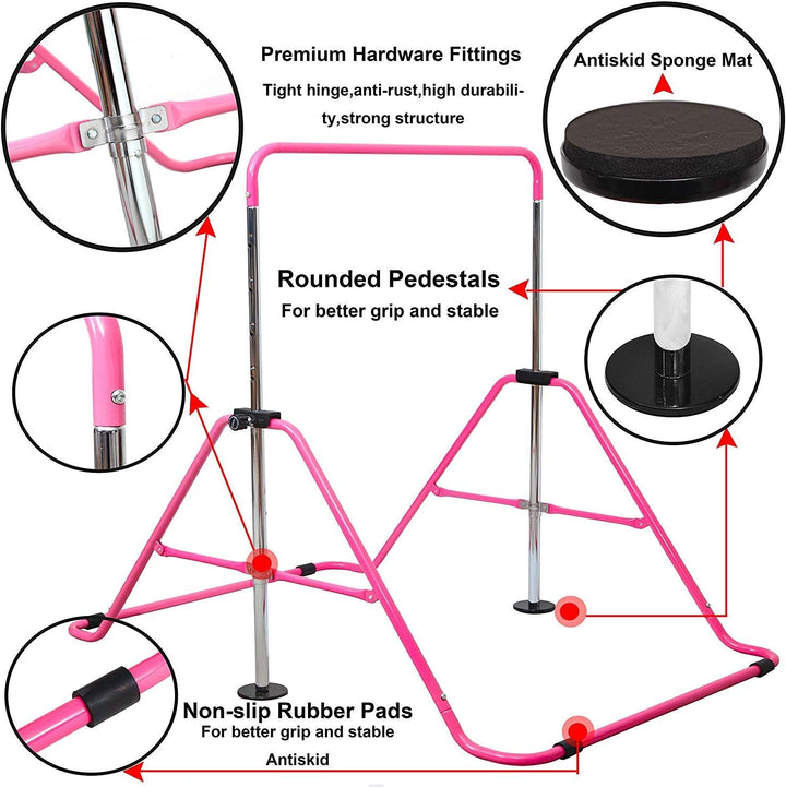 Jolitac Turnreck Gymnastik Kinder Garten Reck Reckanlage Turnstangen Horizontale Training Bar Traini