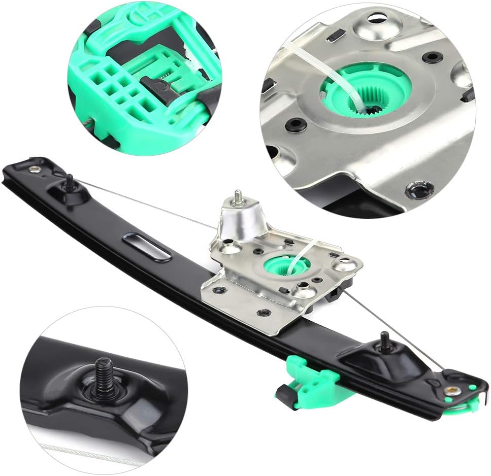 KIMISS Fensterheber Hinten Links Fahrerseite ohne Motor Ersatz für E90 3er 4 Türer 51357140589