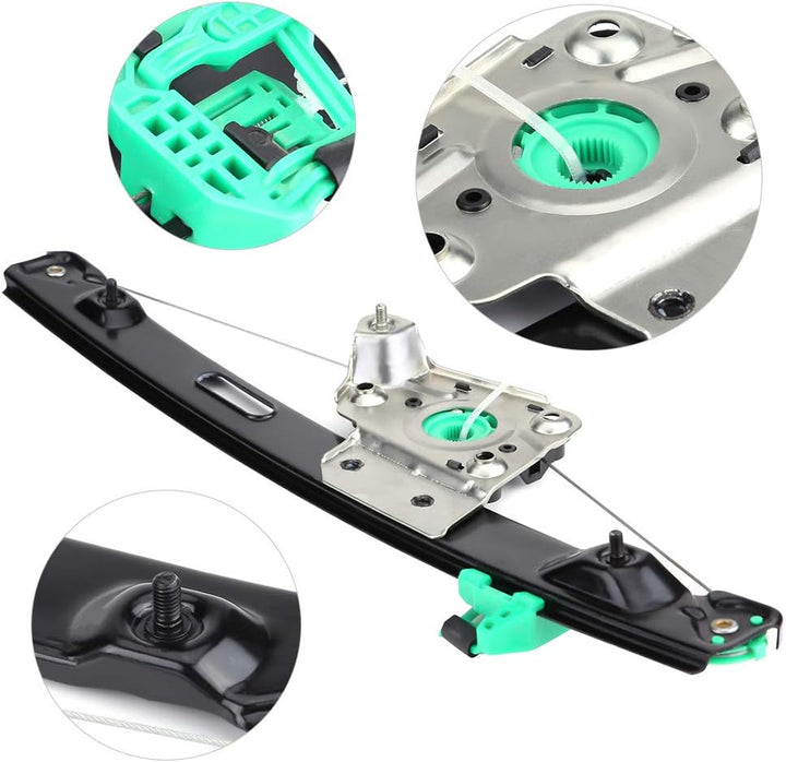 KIMISS Fensterheber Hinten Links Fahrerseite ohne Motor Ersatz für E90 3er 4 Türer 51357140589