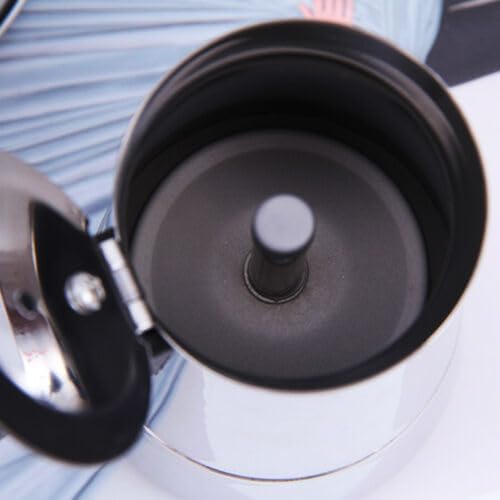 Espressokocher Edelstahl, Elektrisch Kaffeekocher, Mokkakanne für 6 Tassen 300ml mit Induktionsherd,