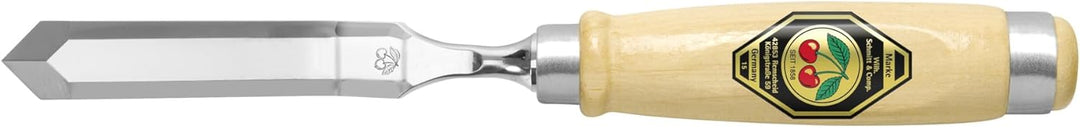 Kirschen 2326958 Stechbeitel gekröpft mit spitzer Schneide 12 mm, beige/silber Beige / Silber 12 mm,