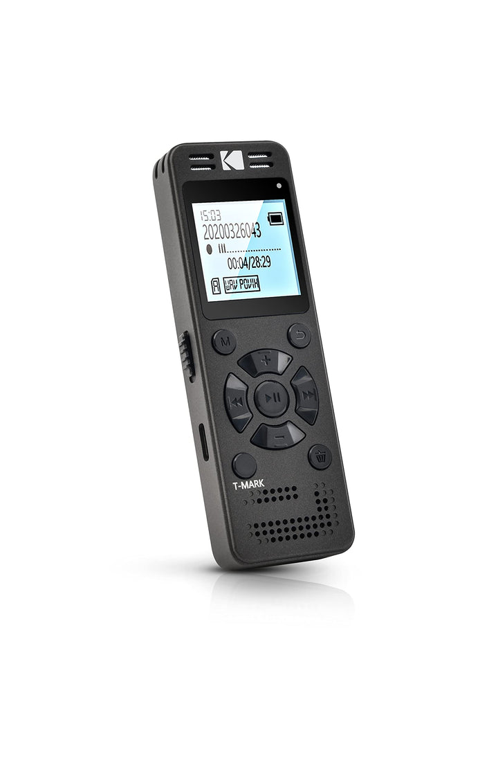KODAK Hohe Intensität VRC350 digitaler Voice Recorder | Sprachgesteuertes wiederaufladbares Mini Dik