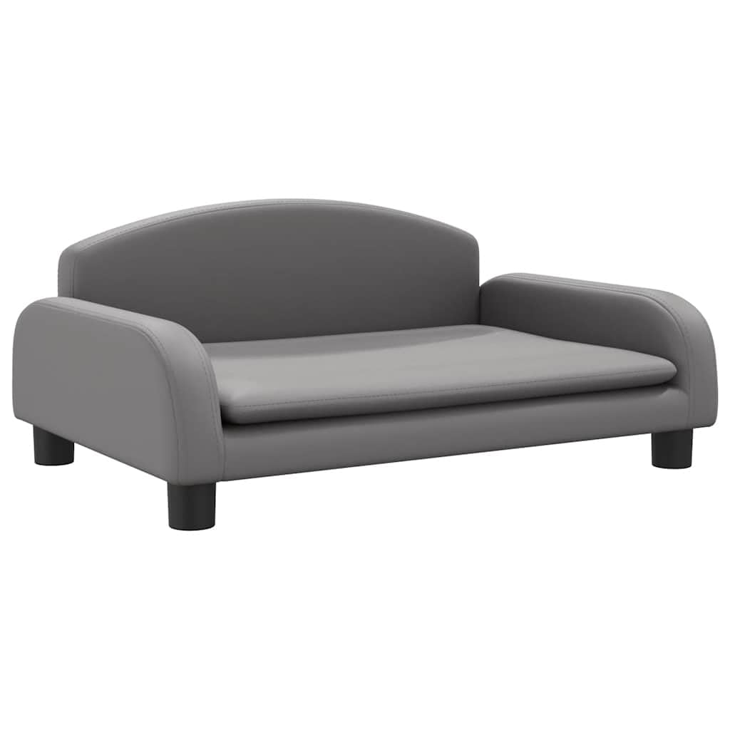 vidaXL Kindersofa Grau 70x45x30 cm Kunstleder 70 x 45 x 30 cm Grau, 70 x 45 x 30 cm Grau