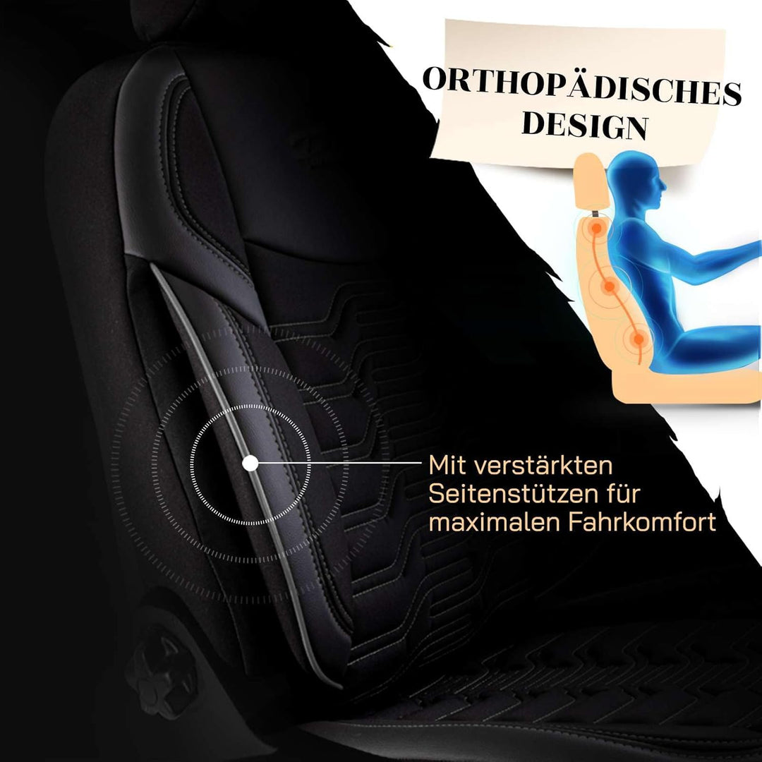 Autositzbezüge Universal – Premium Autozubehör Innenraum für PKW & SUV – Jacquard Sitzauflage, Autos