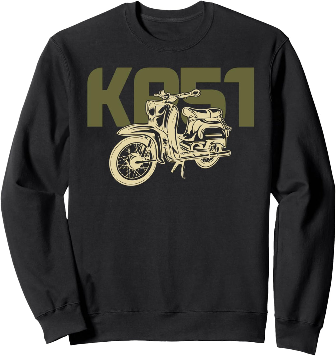 Retro Moped KR51 Ostblock Schwalbe Fahrer DDR Nostalgie Sweatshirt