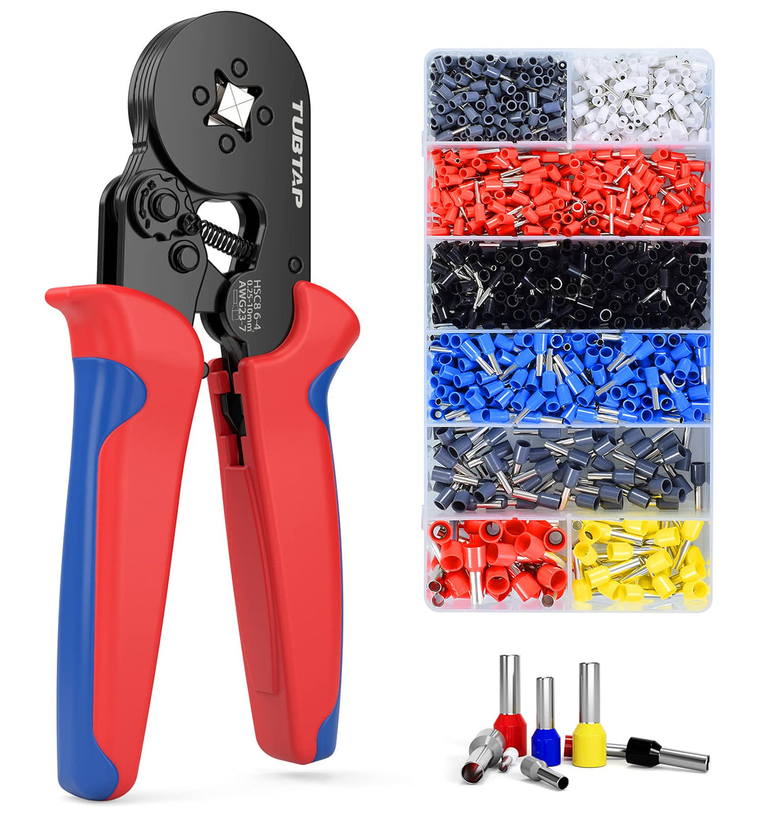 Aderendhülsenzange Set - TUBTAP® Crimpzange Aderendhülsen Set mit 1200 stück Aderendhülsen mit 1200