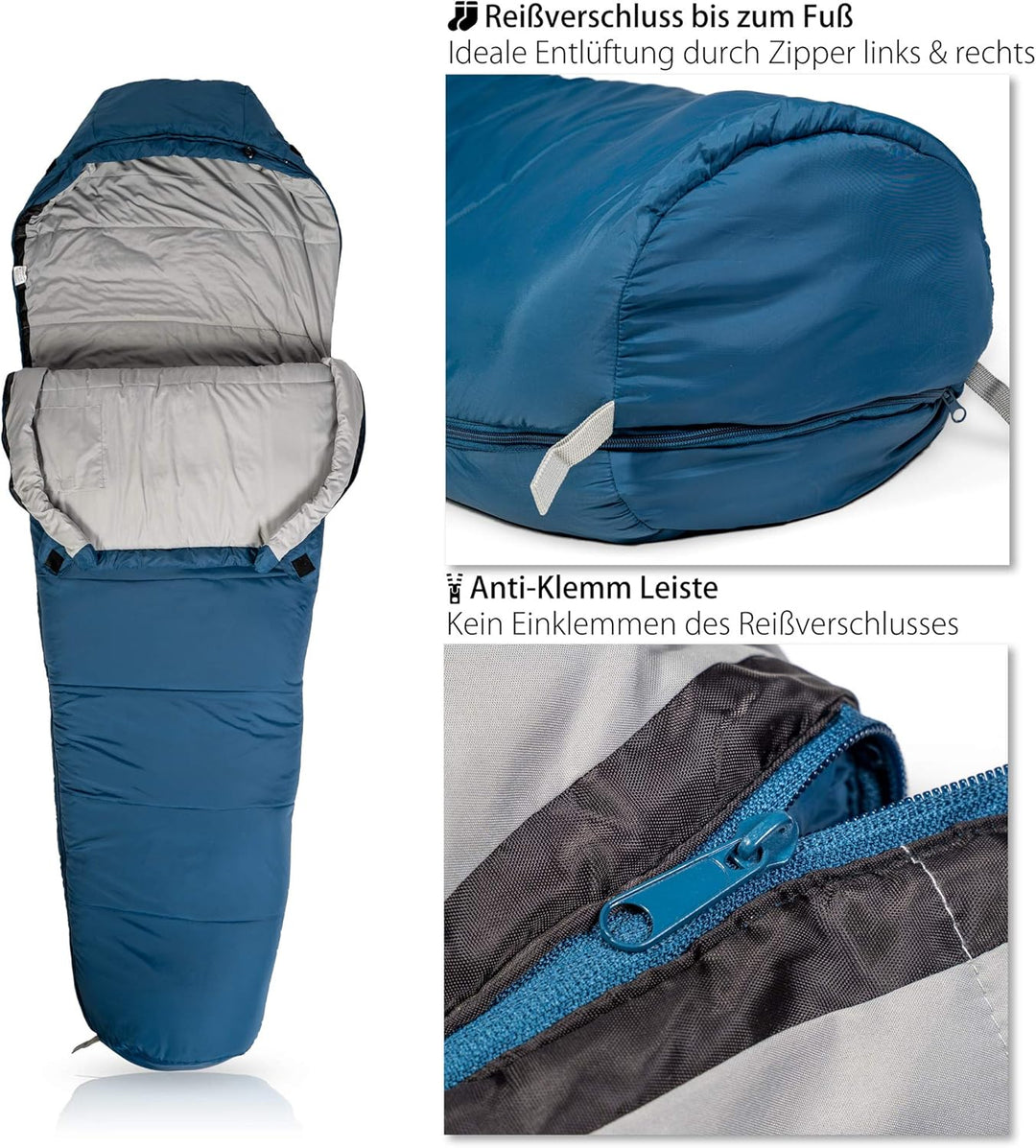 Outdoro Schlafsack 3-4 Jahreszeiten für Erwachsene Damen & Herren | Outdoor & Camping, Frühling, Her