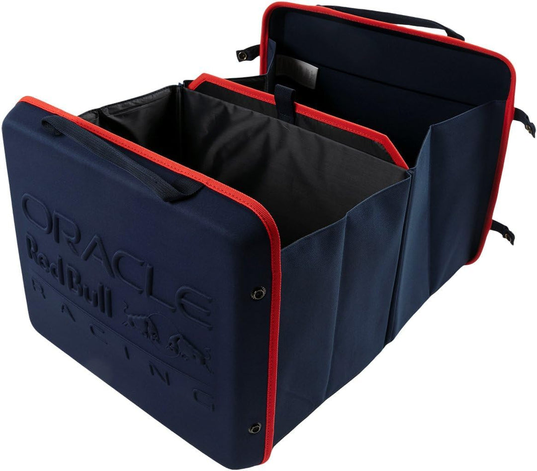 RED BULL Organizer per Bagagliaio Auto Design Sportivo Nero/Rosso, Pieghevole e Resistente