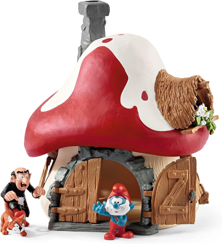 schleich 20803 Schlumpf Haus mit 2 Figuren, für Kinder ab 3 Jahren, THE SMURFS™ - Spielset neue Verp