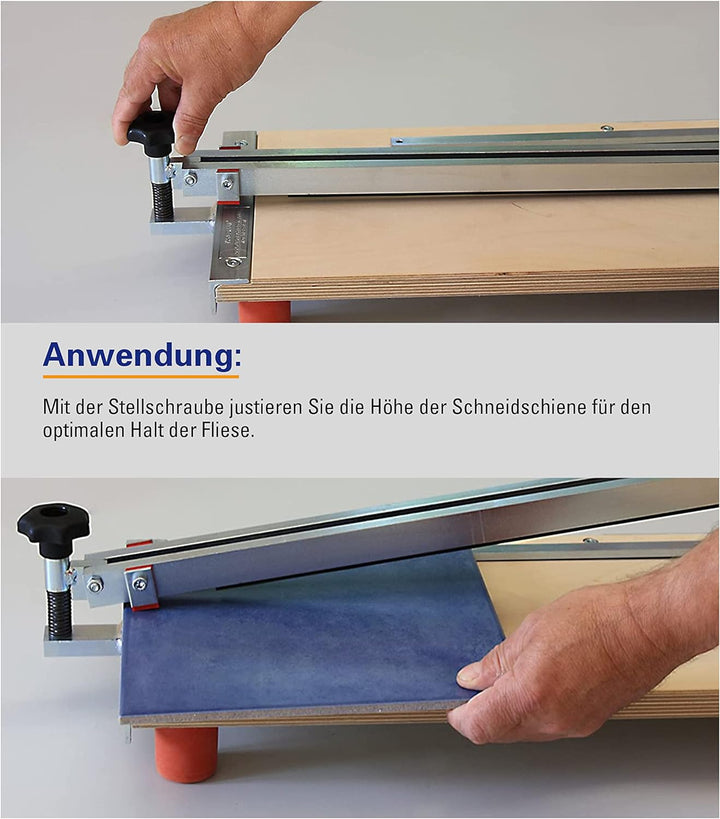 Karl Dahm Fliesenschneider Ideal 610mm I Fliesenschneidemaschine geeignet für Feinsteinzeug, Naturst