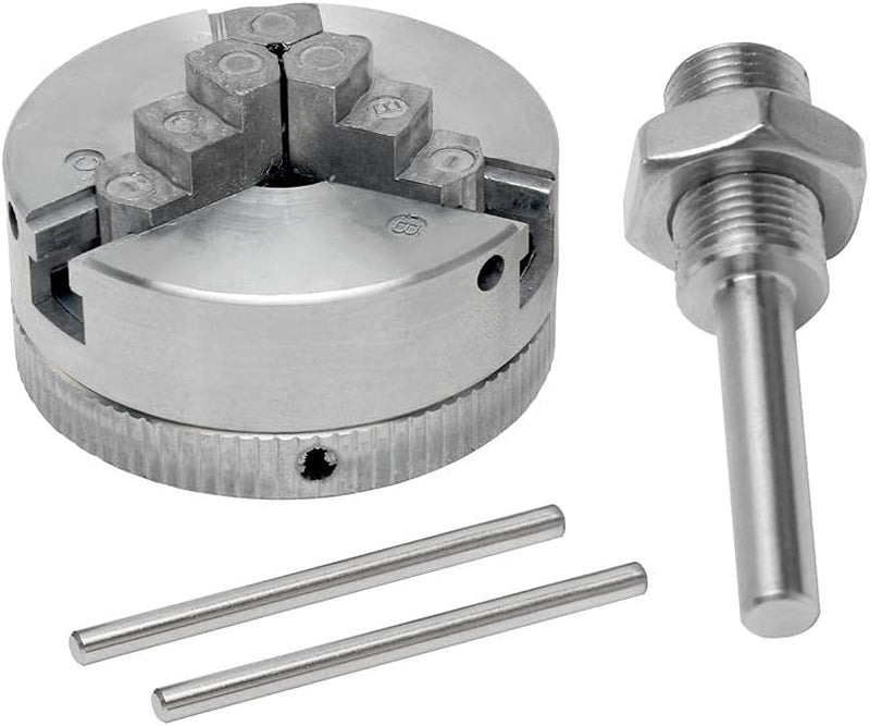 Risegun Mini-Drehmaschine, Zink-Legierung Mini-Drehmaschine DREI Kiefer Chuck, M12*1 Chuck Hand Elec