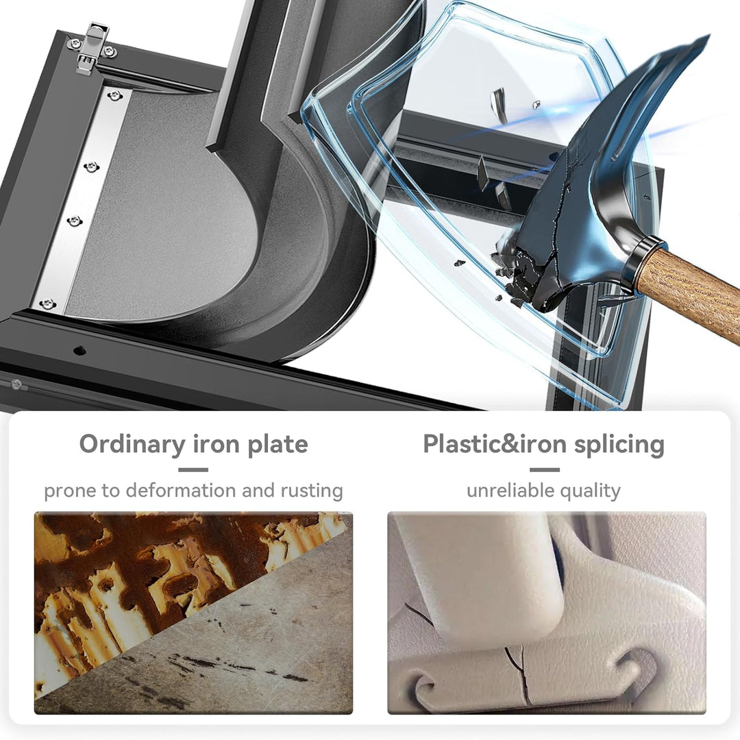 Robuste Aluminium-Hundetür mit Schloss, 3 Klappen, isolierte Hundetüren mit Installationsanleitung (