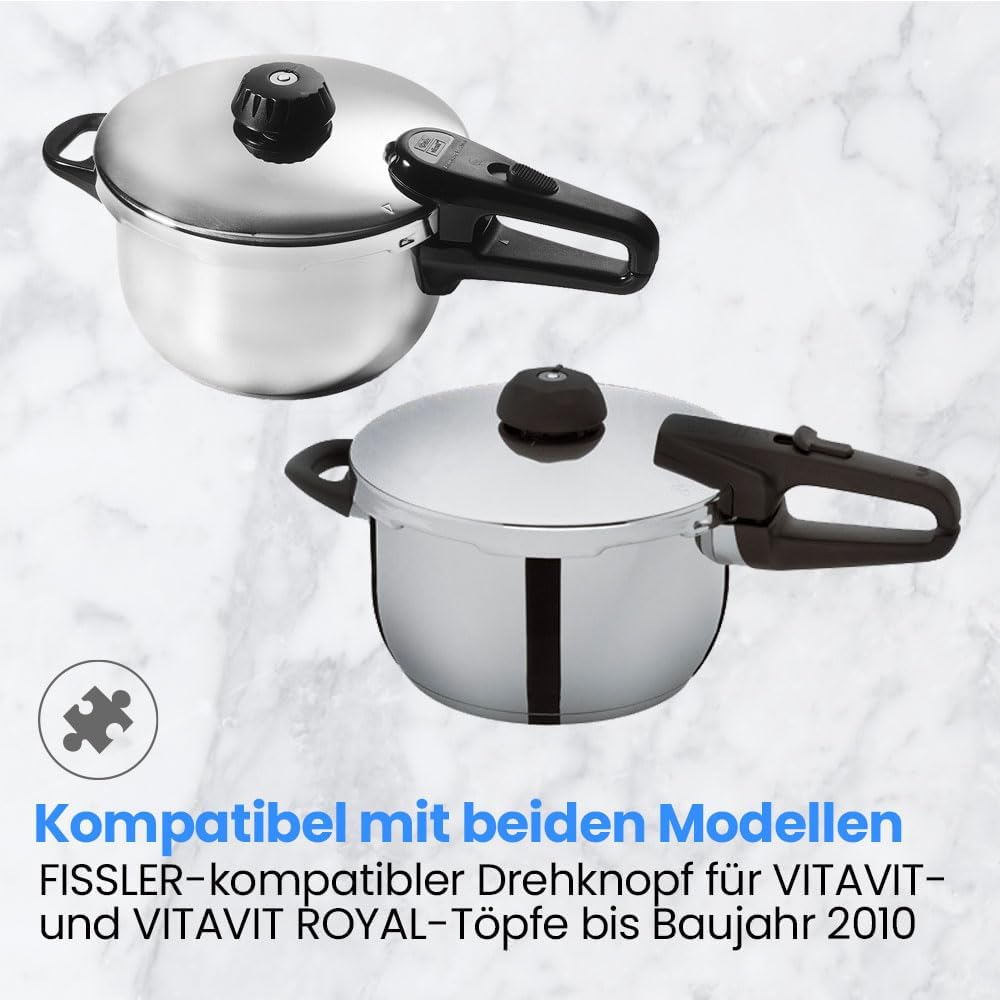 ANAKEL HOME Ersatzknopf, kompatibel mit Fissler Vitavit Ventil, Ersatz für Schnellkochtöpfe, Modell