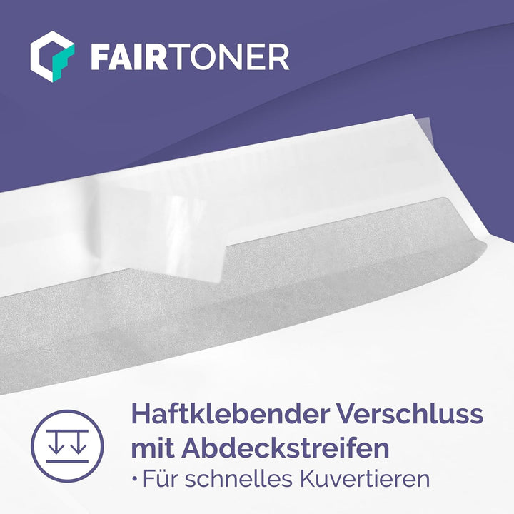 Versandtasche C4 (250 Stück Umschläge) Haftklebende Versandtaschen weiss 90gsm, mit Innendruck,ohne