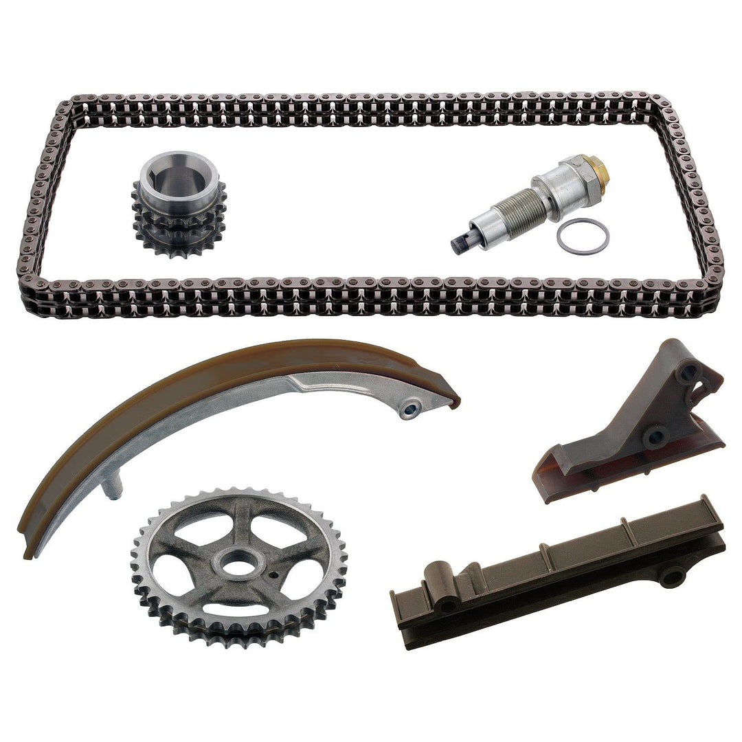 febi bilstein 36592 Steuerkettensatz für Nockenwelle, mit Gleitschienen und Kettenspanner , 1 Stück
