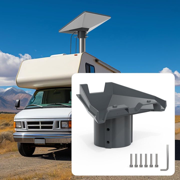 HOLACA Starlink Mini Rohradapter, Dachrohr Halterung Metalladapter für Variable Mastgrössen (1"-2.1"