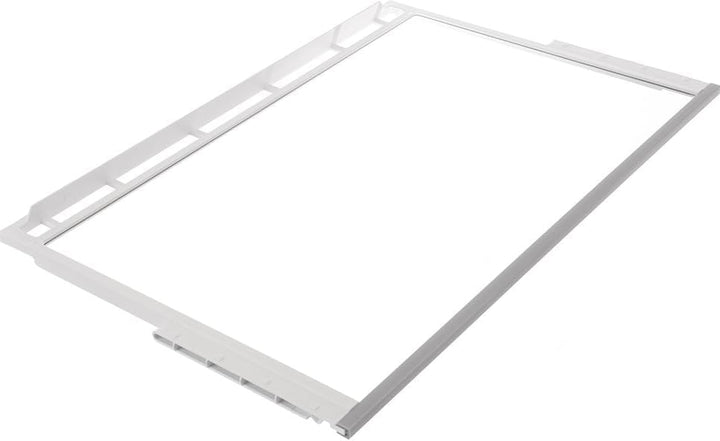 Glasplatte mit Rahmen für Kühlschrank kompatibel mit Bosch 00748397 Ablageplatte aus Glas 471x306 mm